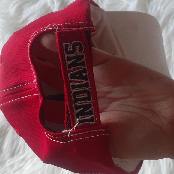 MLB Cleveland Indians Team Colors Snapback Hat / Cap - Picture 7 of 8